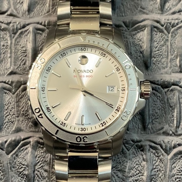 Movado watch series 800 silver dial series - Picture 2 of 5